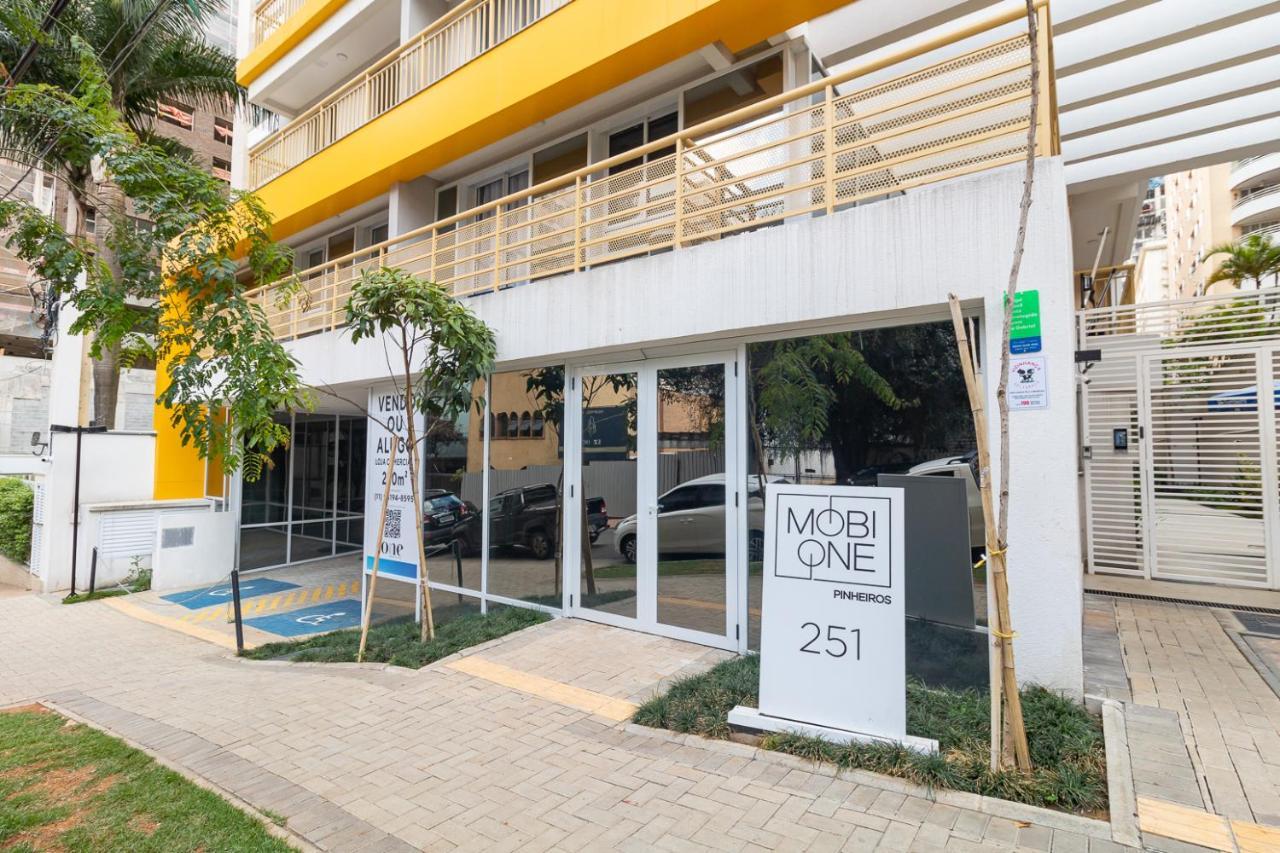 Estudio Moderno Em Pinheiros Com Ac E Rooftop Sao Paulo Dış mekan fotoğraf