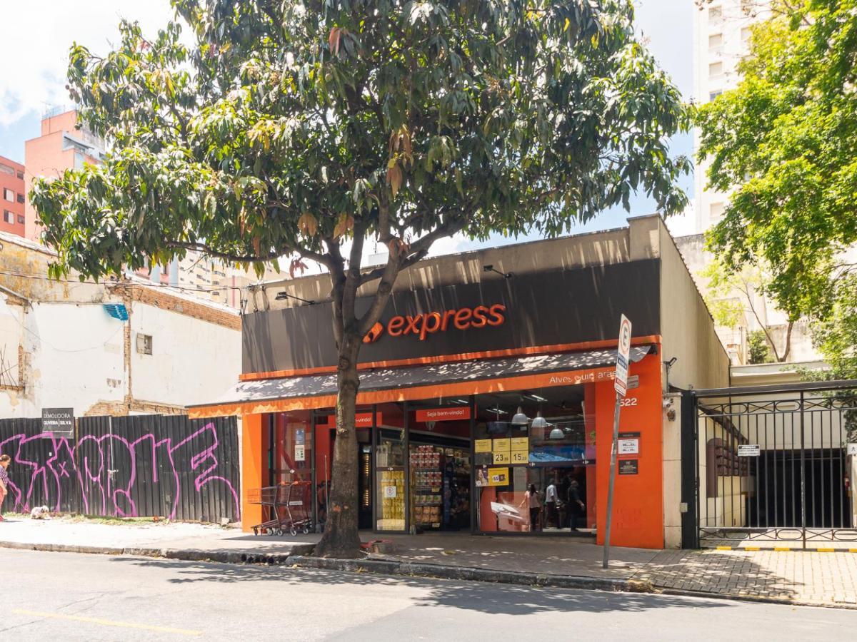 Estudio Moderno Em Pinheiros Com Ac E Rooftop Sao Paulo Dış mekan fotoğraf