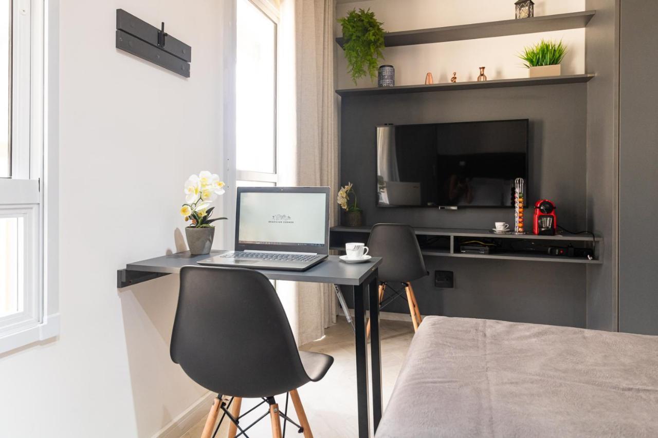 Estudio Moderno Em Pinheiros Com Ac E Rooftop Sao Paulo Dış mekan fotoğraf